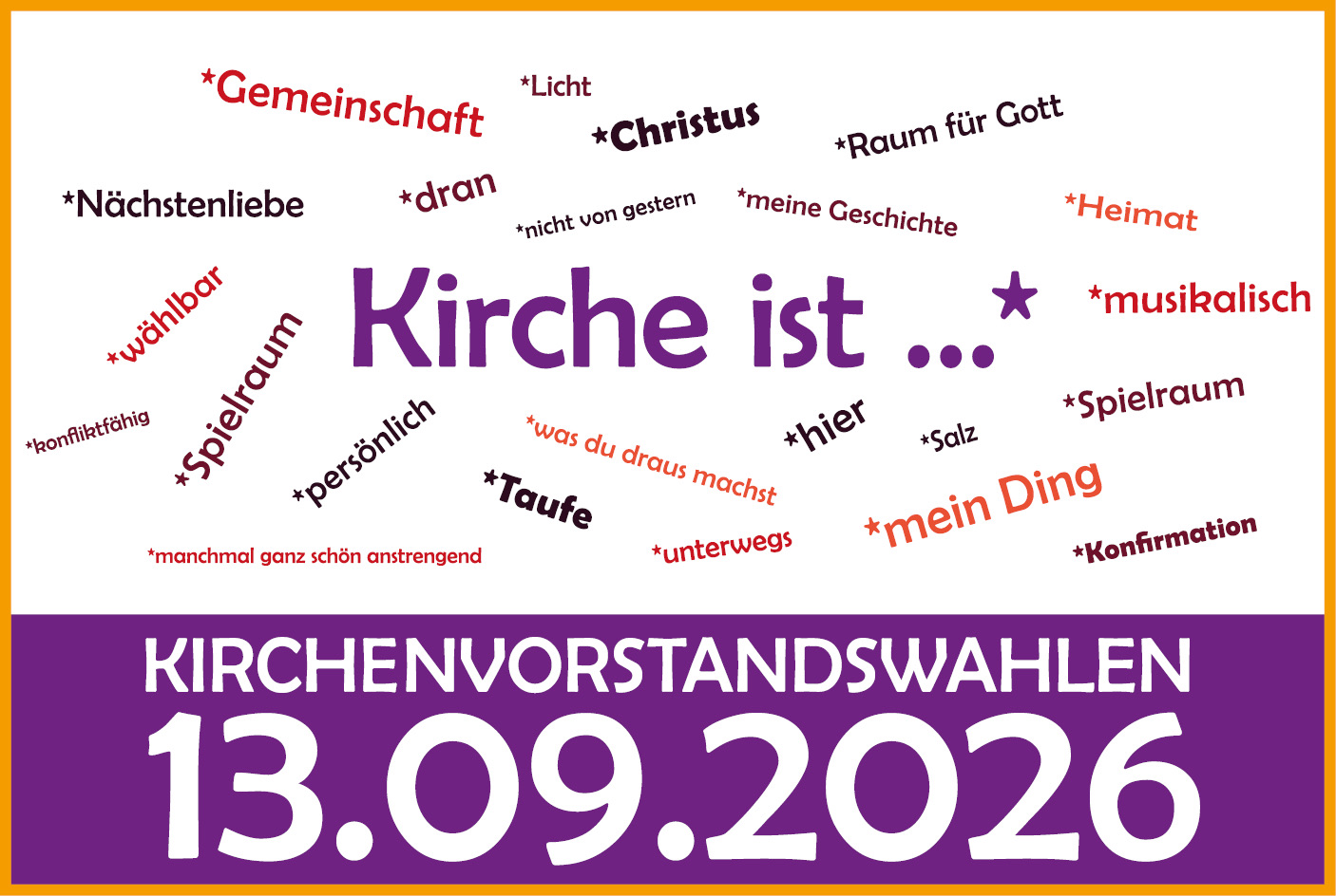 Grafik zur Kirchenvorstandswahl am 13. September 2026